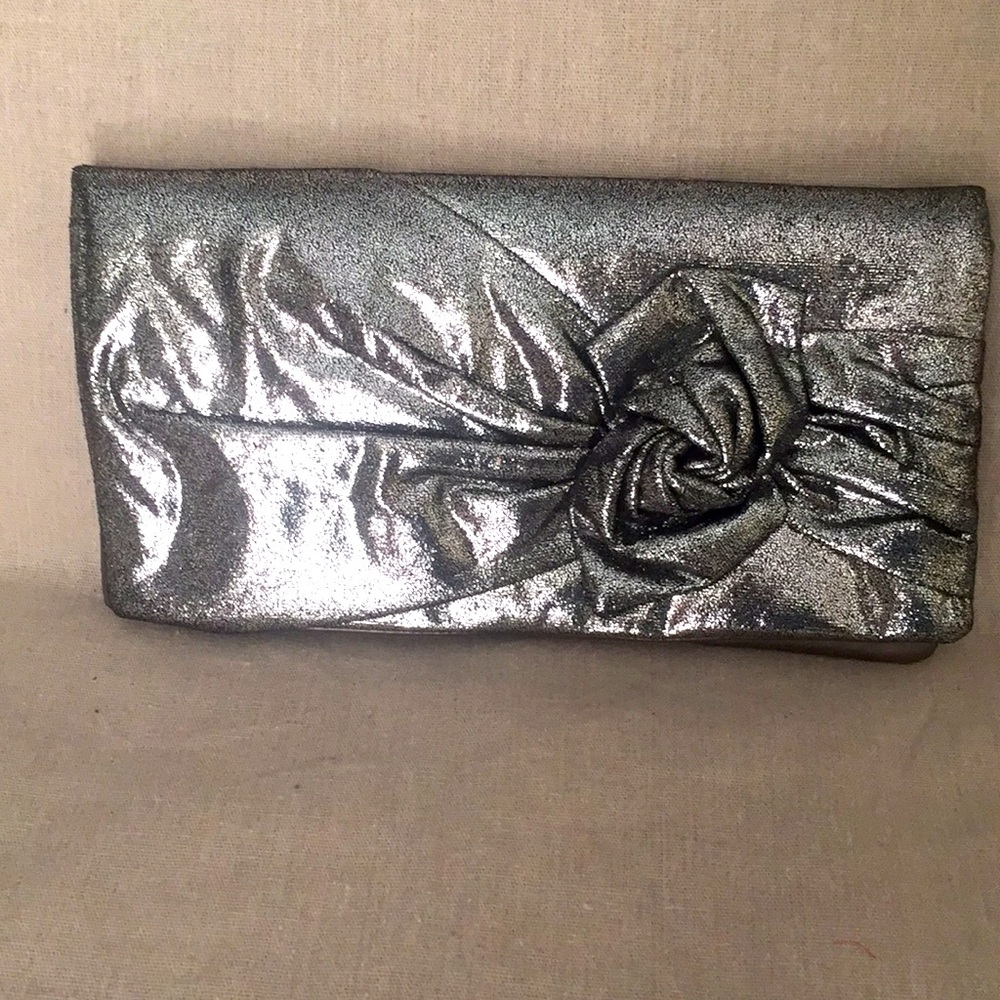 Street Level silver clutch